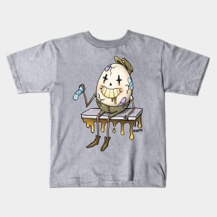 Anthropomorphic Egg Put Himself Back Together Again Kids T-Shirt